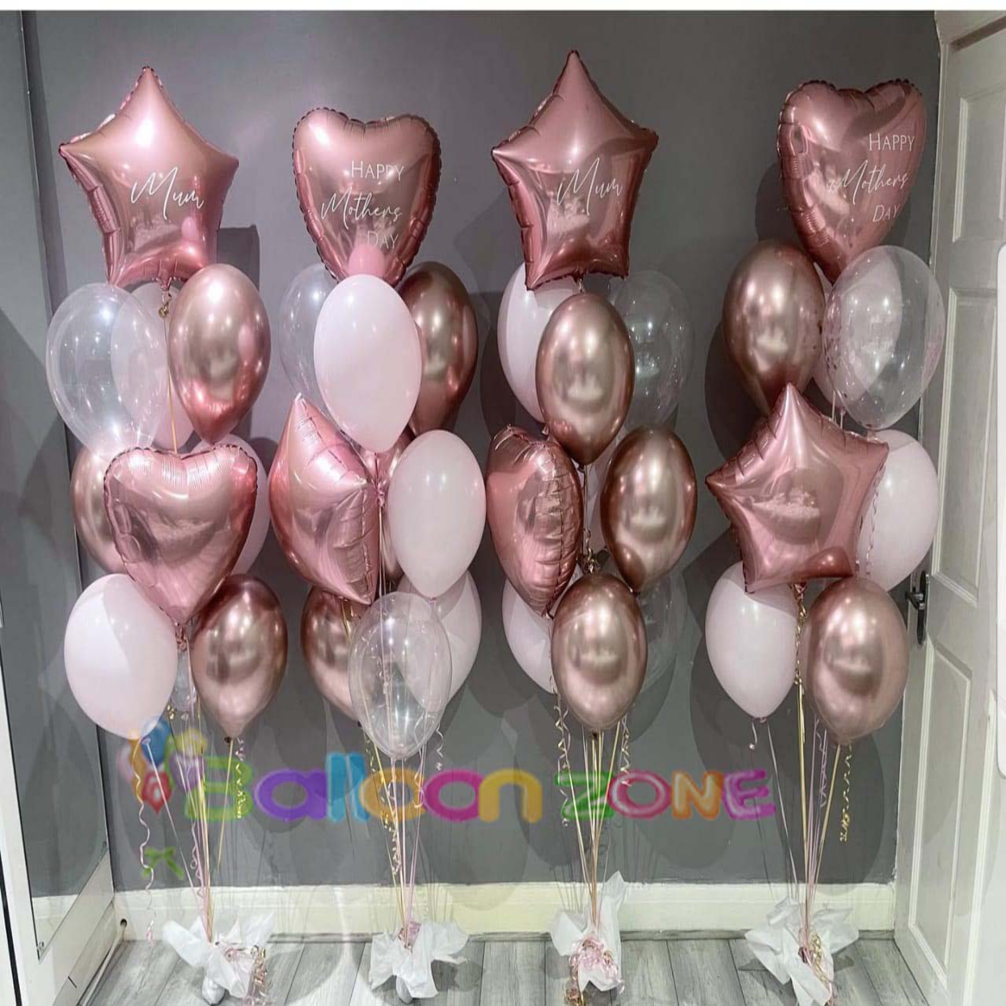 Rosegold Mother's Day Balloon Bouquet
